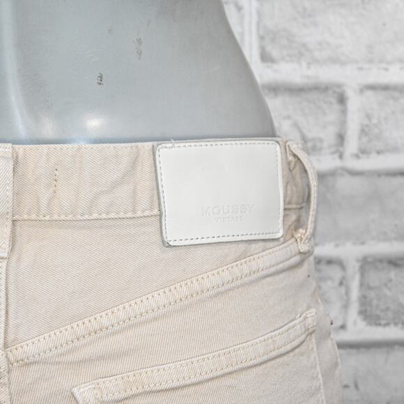 Moussy Vintage Women's Wolfcreek Skinny Jeans in off-white biege sz 27 - Picture 14 of 15